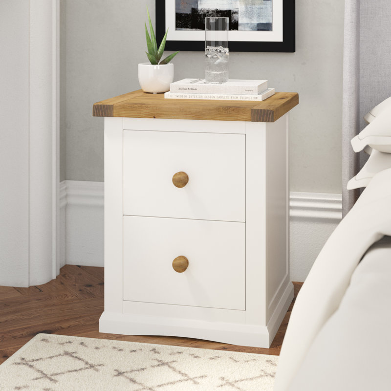 Brambly Cottage Solid Wood Bedside Table & Reviews Wayfair.co.uk